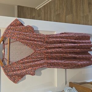 Urban Outfitters Red Floral Dress